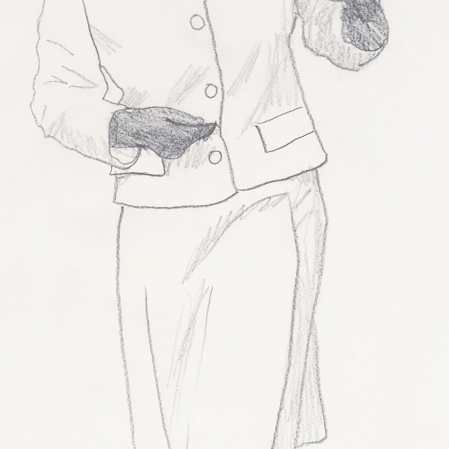 CHARLES PACHTER "QUEEN WITH HORSE" DRAWING, 1976 - Image 6