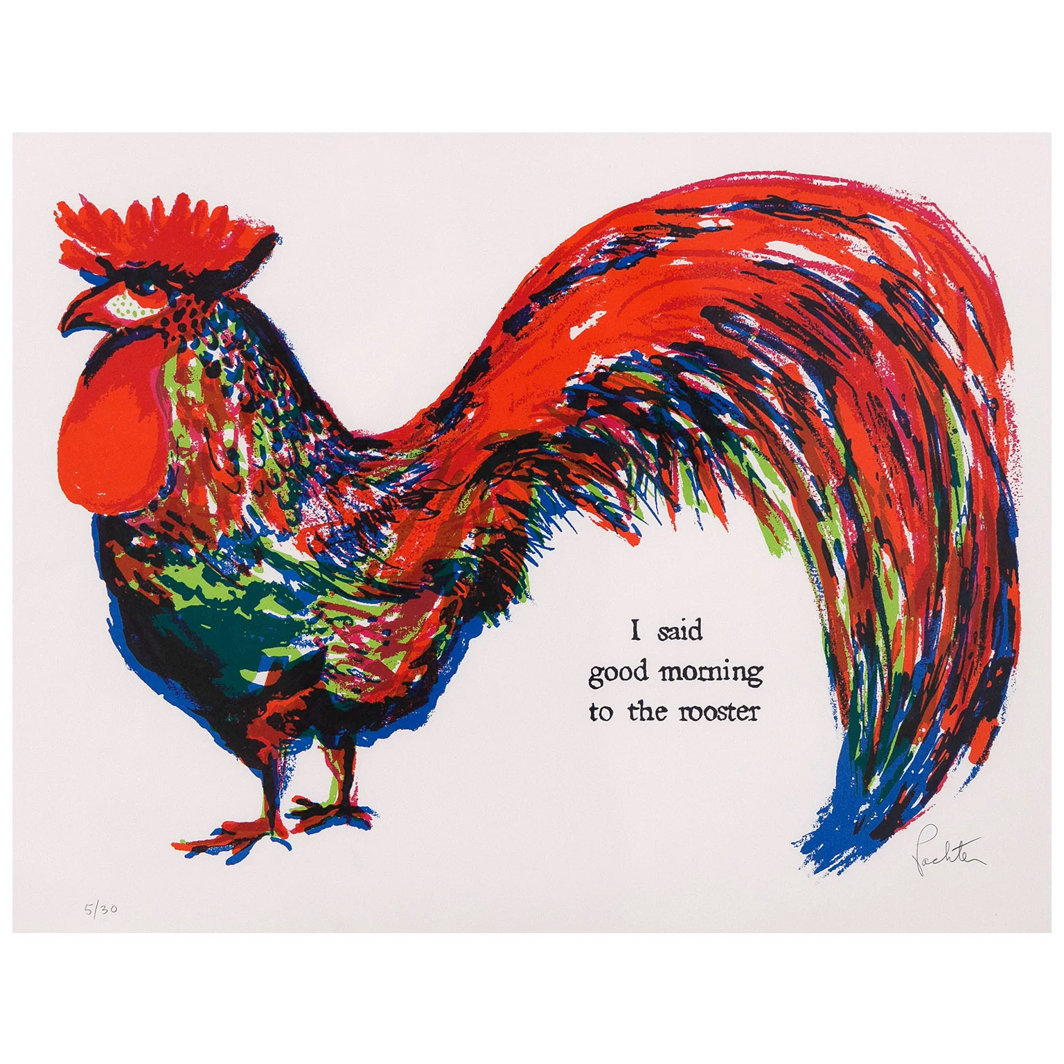 CHARLES PACHTER "ROOSTER" 1965 - Image 12