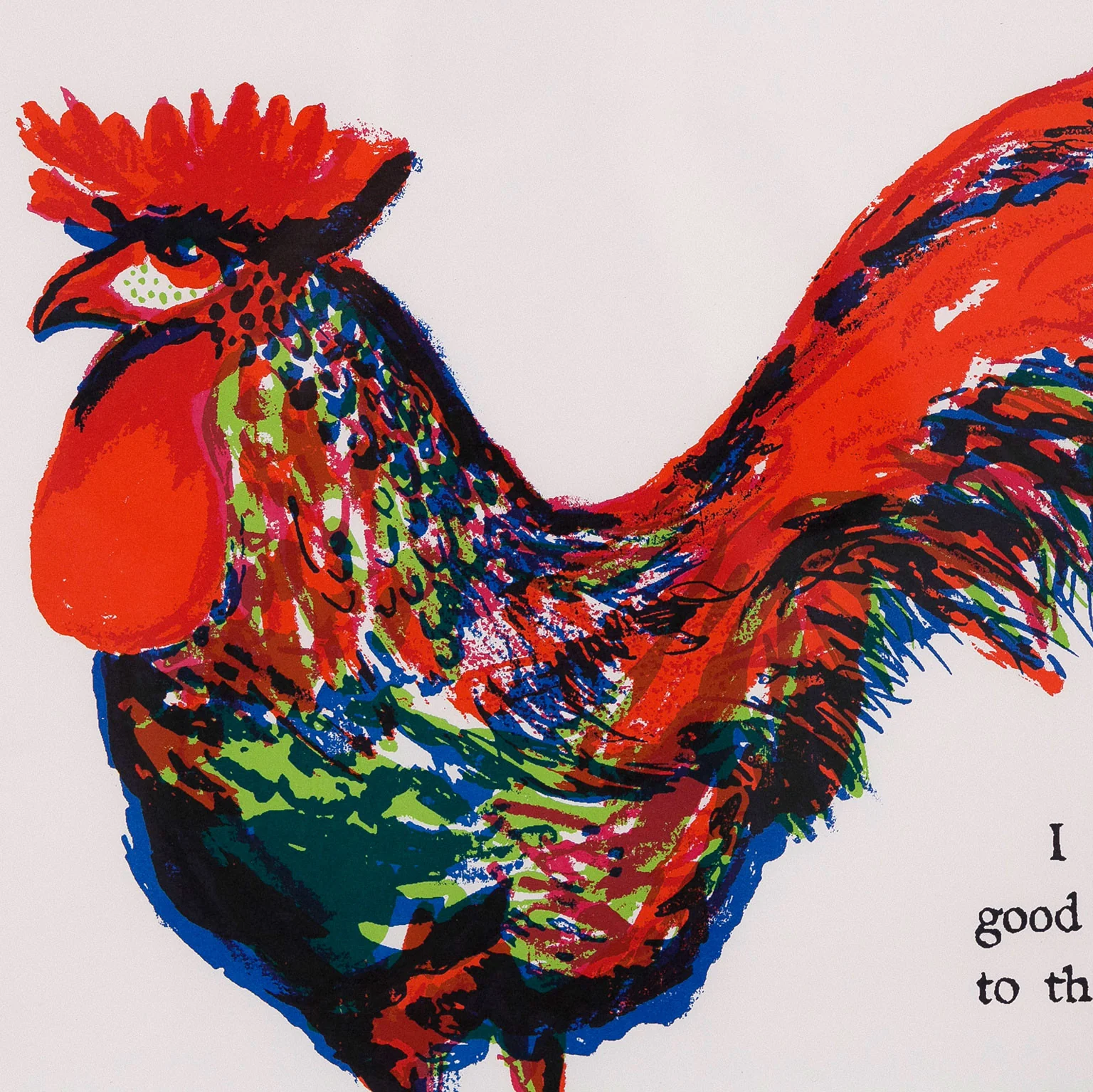 CHARLES PACHTER "ROOSTER" 1965 - Image 9