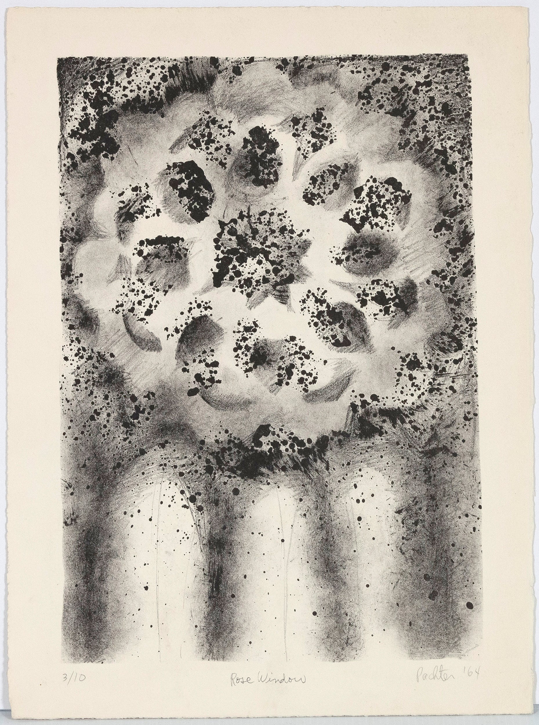 CHARLES PACHTER "ROSE WINDOW" LITHO, 1964 - Image 2