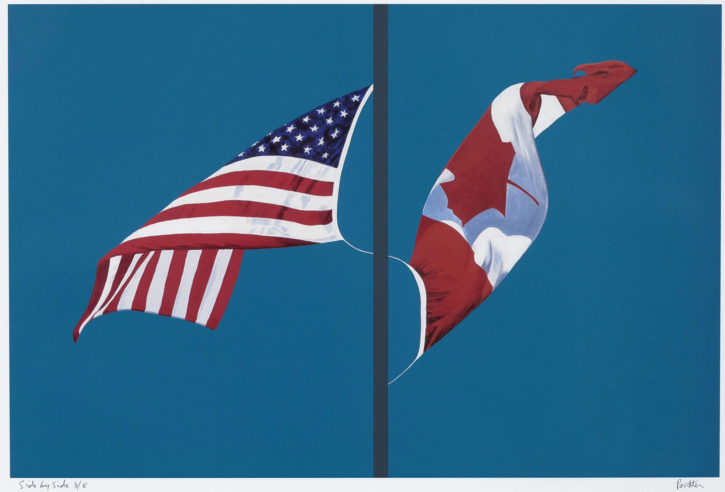 CHARLES PACHTER "SIDE BY SIDE" LITHOGRAPH, 2001 - Image 2