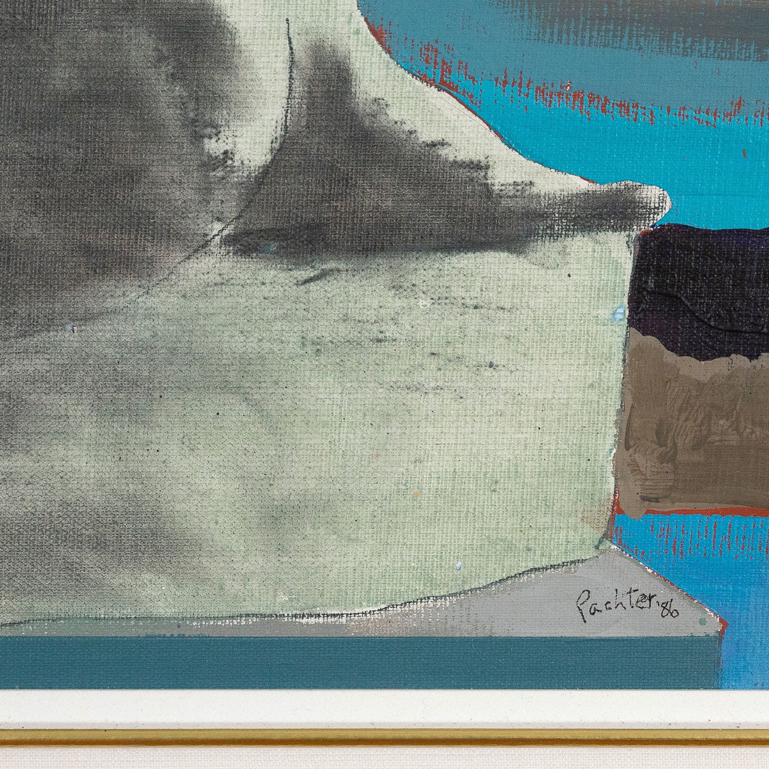CHARLES PACHTER "STATUESQUE" PAINTING, 1980 - Image 4