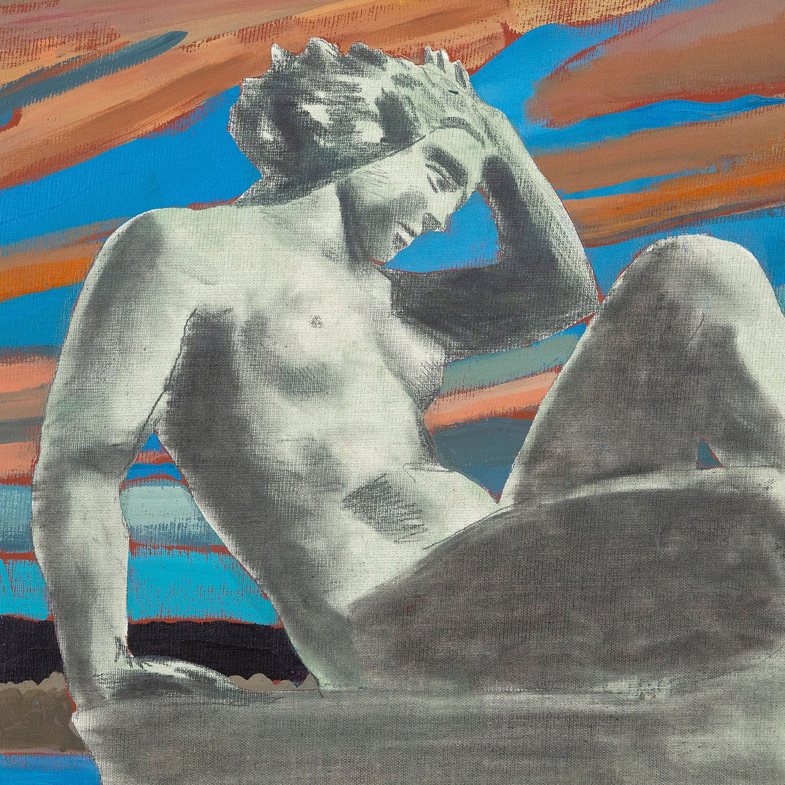 CHARLES PACHTER "STATUESQUE" PAINTING, 1980 - Image 6