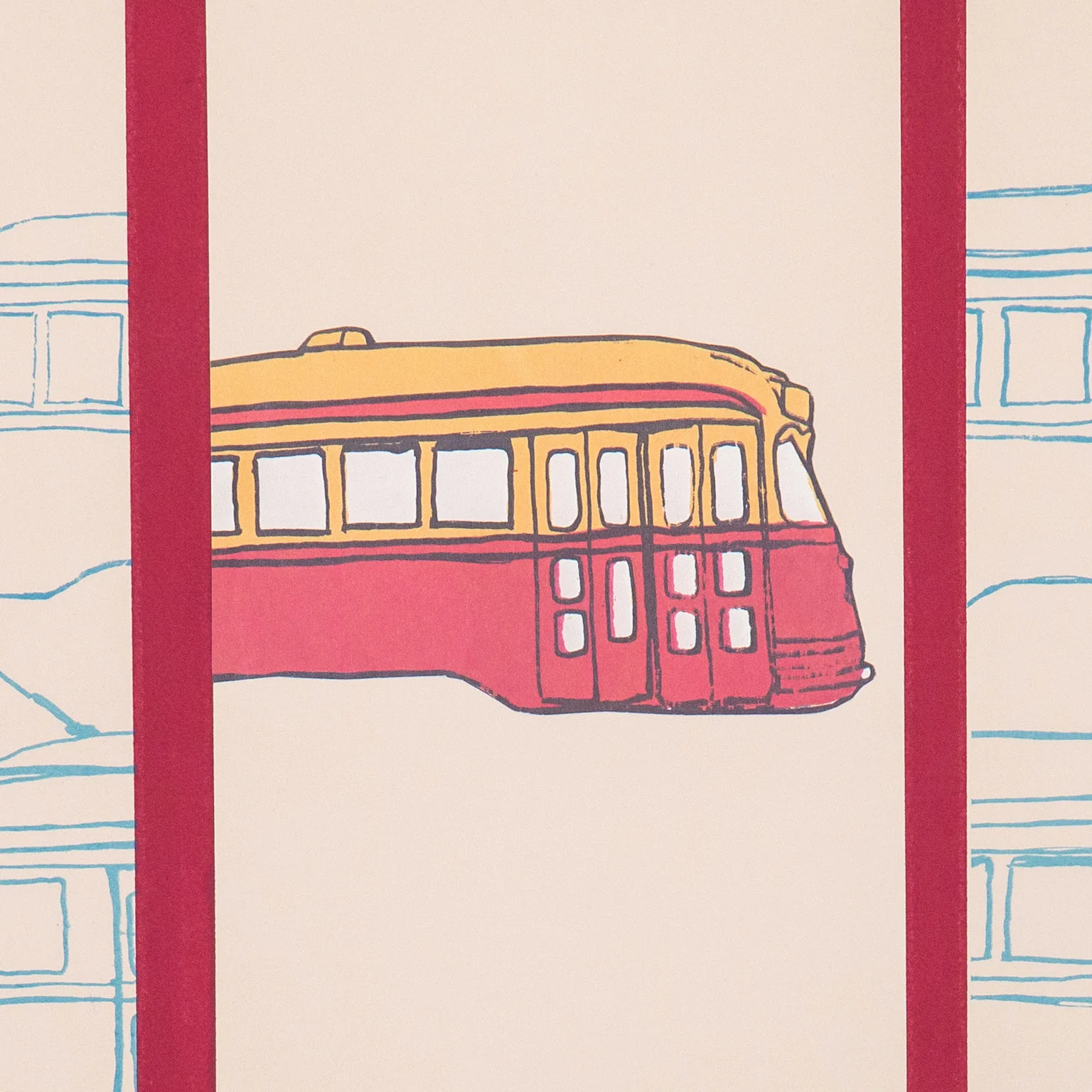 CHARLES PACHTER "STREETCAR SITUATION" 1971 - Image 6