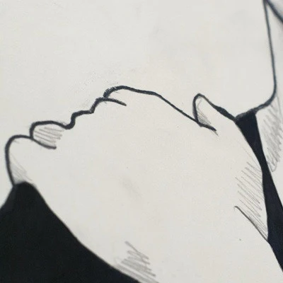 CHARLES PACHTER "UNTITLED PORTRAIT" CIRCA 1985 - Image 3