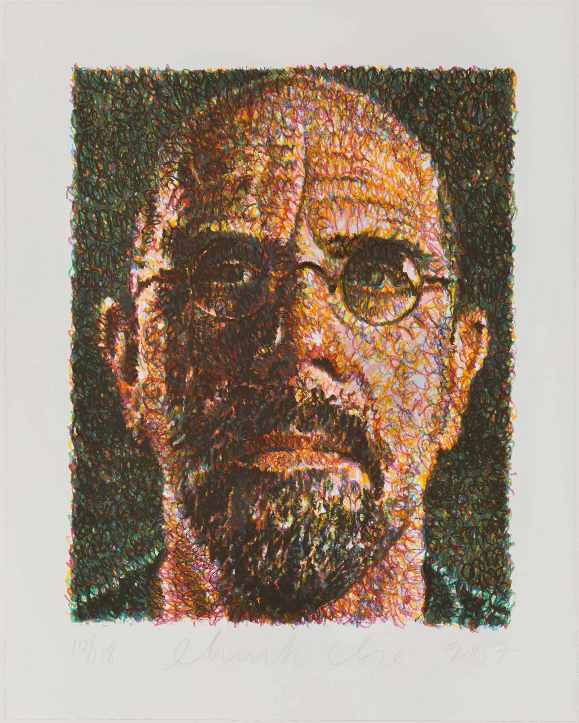 CHUCK CLOSE "SELF-PORTRAIT" LITHOGRAPH, 2007 - Image 18