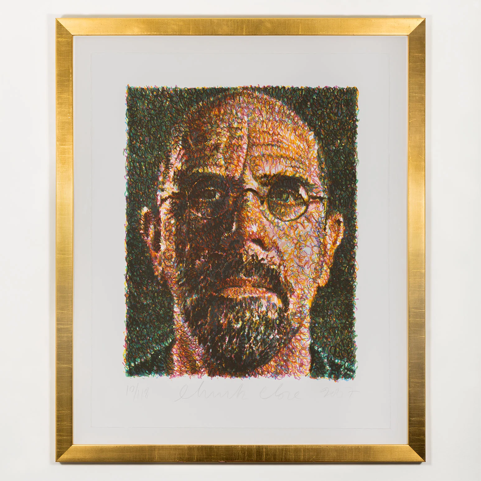 CHUCK CLOSE "SELF-PORTRAIT" LITHOGRAPH, 2007 - Image 2