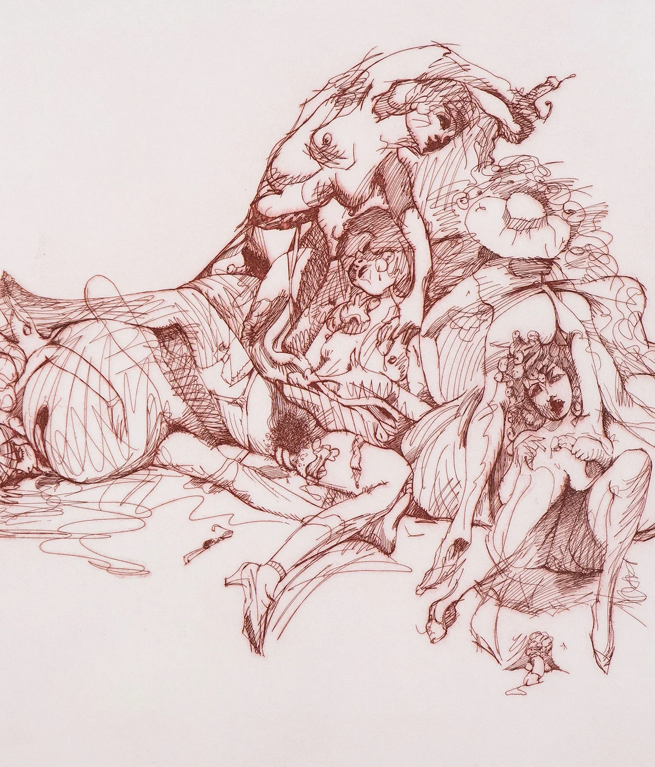 CLAES OLDENBURG "STUDY FOR A MONUMENT" ETCHING, 1975