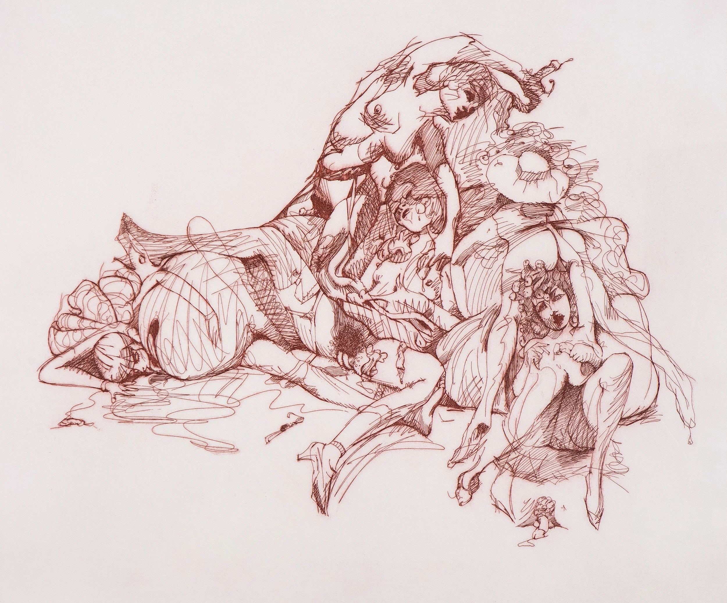 CLAES OLDENBURG "STUDY FOR A MONUMENT" ETCHING, 1975 - Image 12