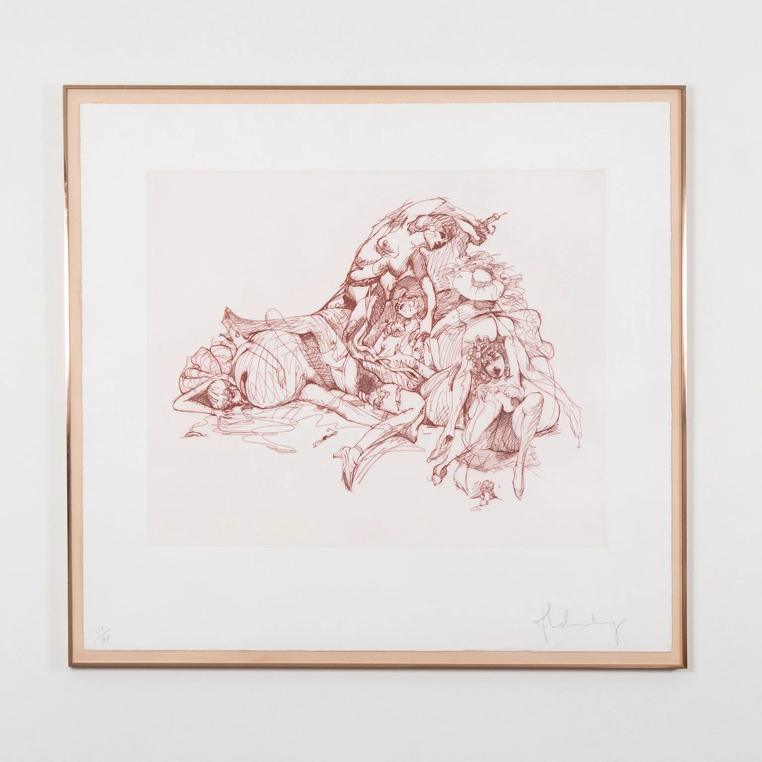 CLAES OLDENBURG "STUDY FOR A MONUMENT" ETCHING, 1975 - Image 2