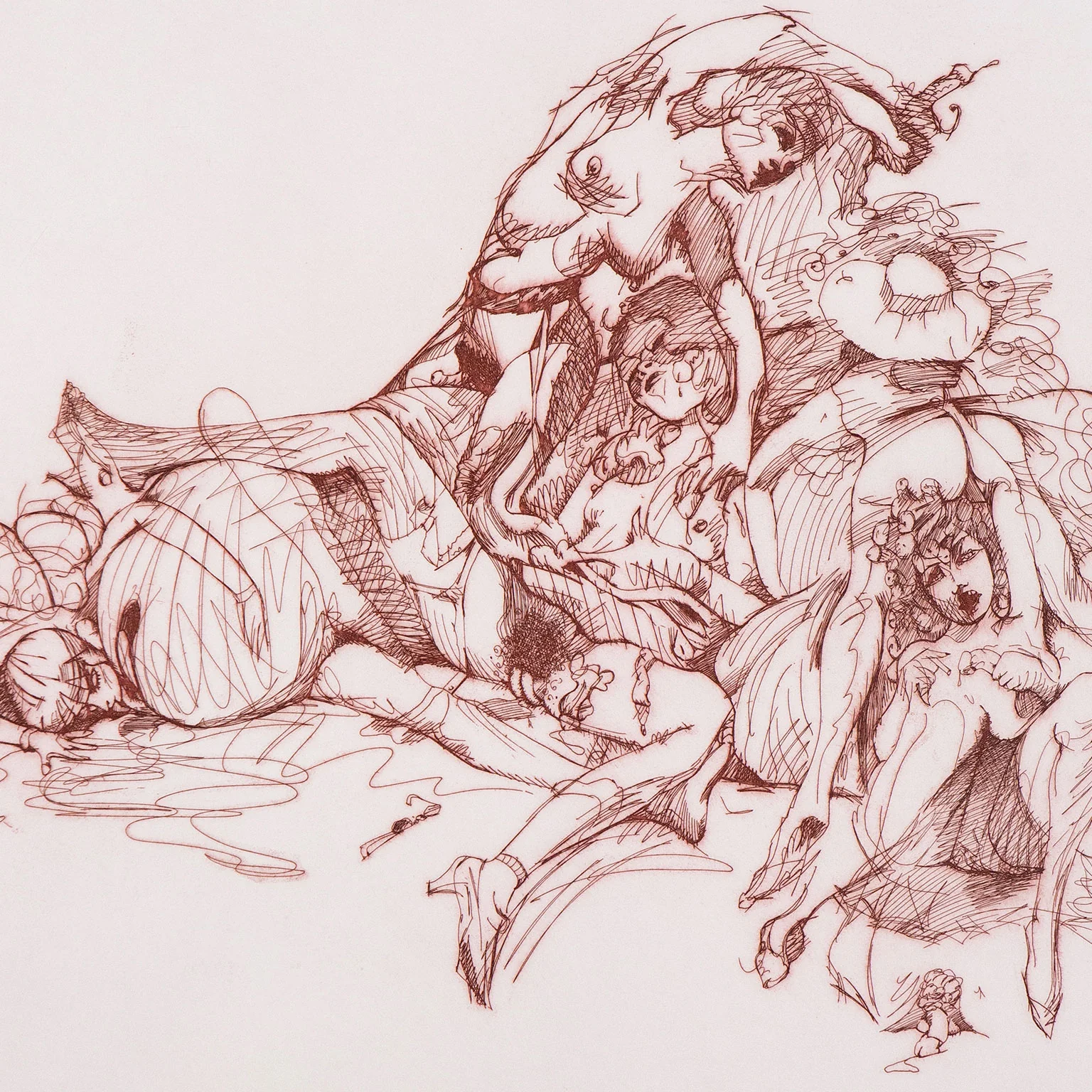 CLAES OLDENBURG "STUDY FOR A MONUMENT" ETCHING, 1975 - Image 5