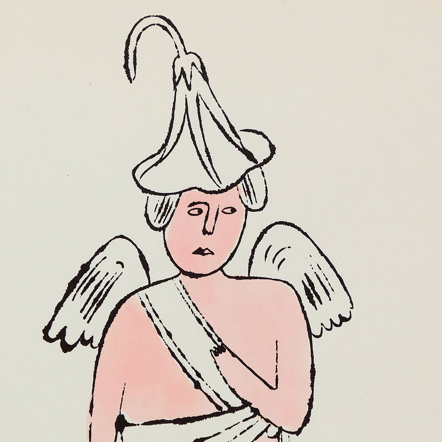 ANDY WARHOL "FLOWER ANGEL", 1956 - Image 4