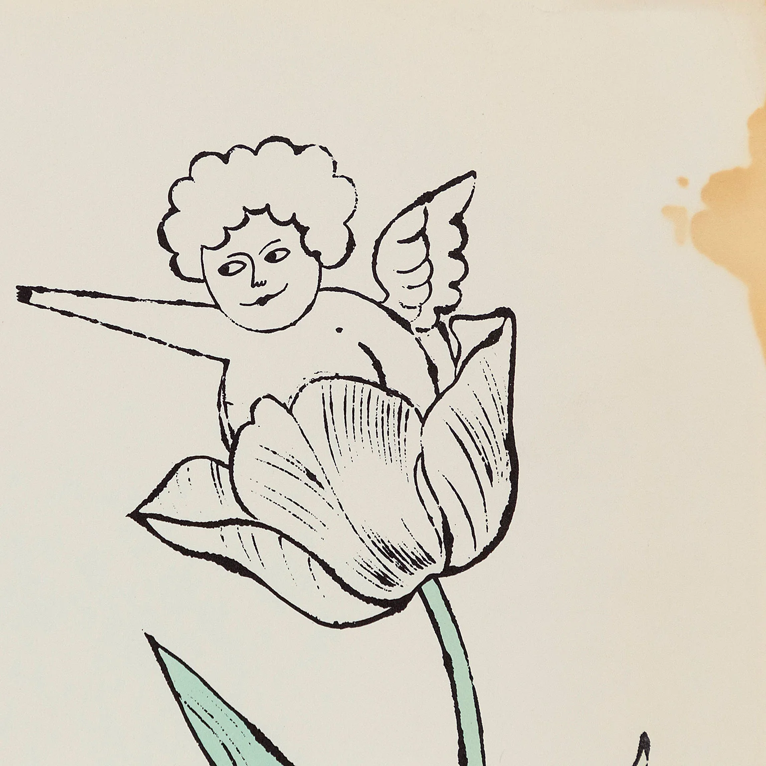 ANDY WARHOL "FLOWER ANGEL", 1956 - Image 5