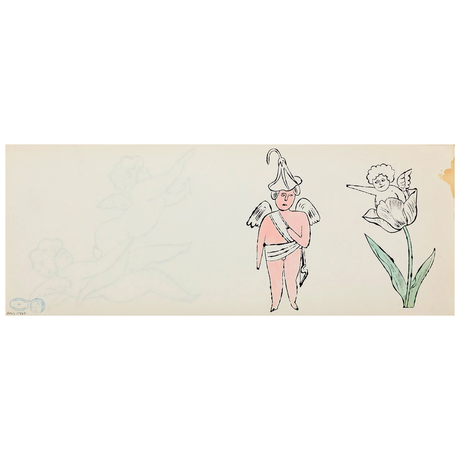 ANDY WARHOL "FLOWER ANGEL", 1956 - Image 8