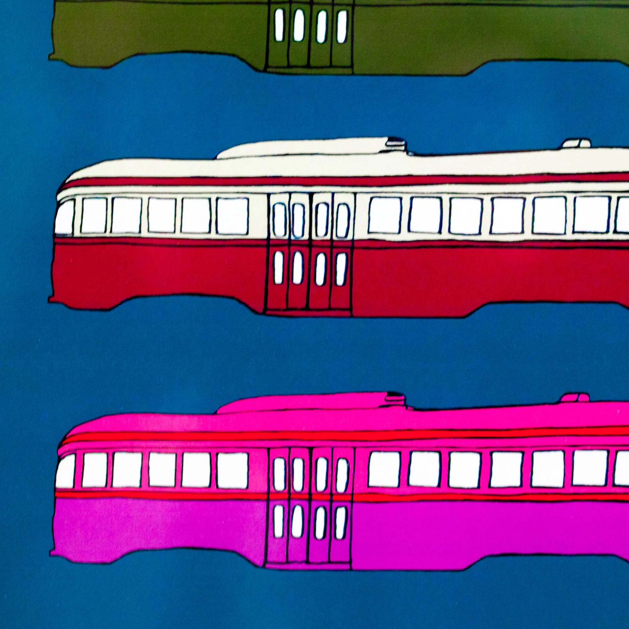 CHARLES PACHTER "STREETCAR RAINBOW" 1976 - Image 6