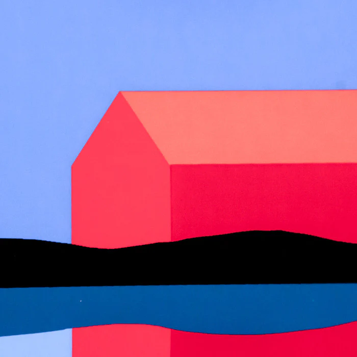 CHARLES PACHTER "RED BARN REFLECTED" SERIGRAPH, 1999 - Image 5