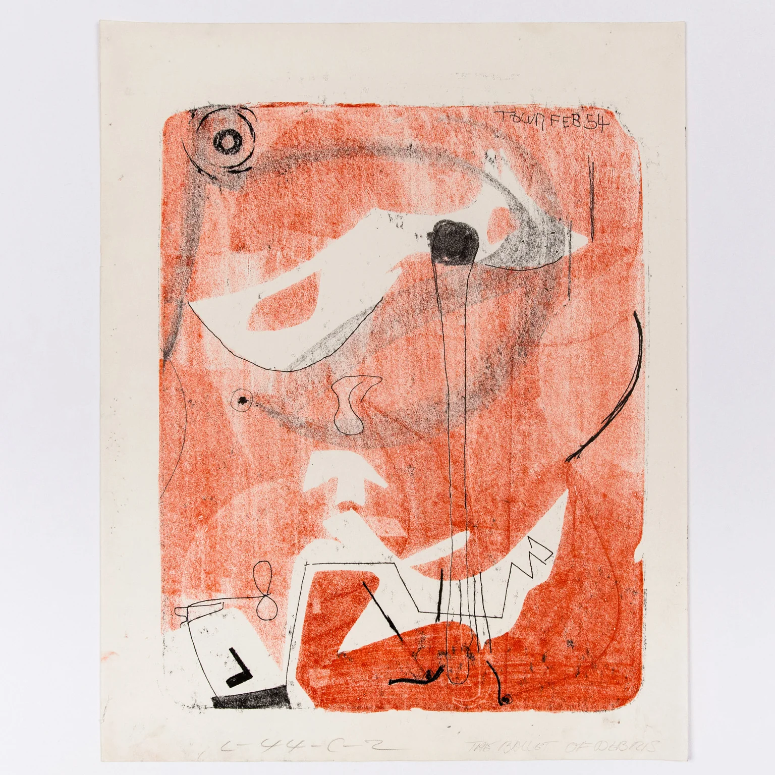 HAROLD TOWN "BALLET" SINGLE AUTOGRAPHIC PRINT, 1954 - Image 8