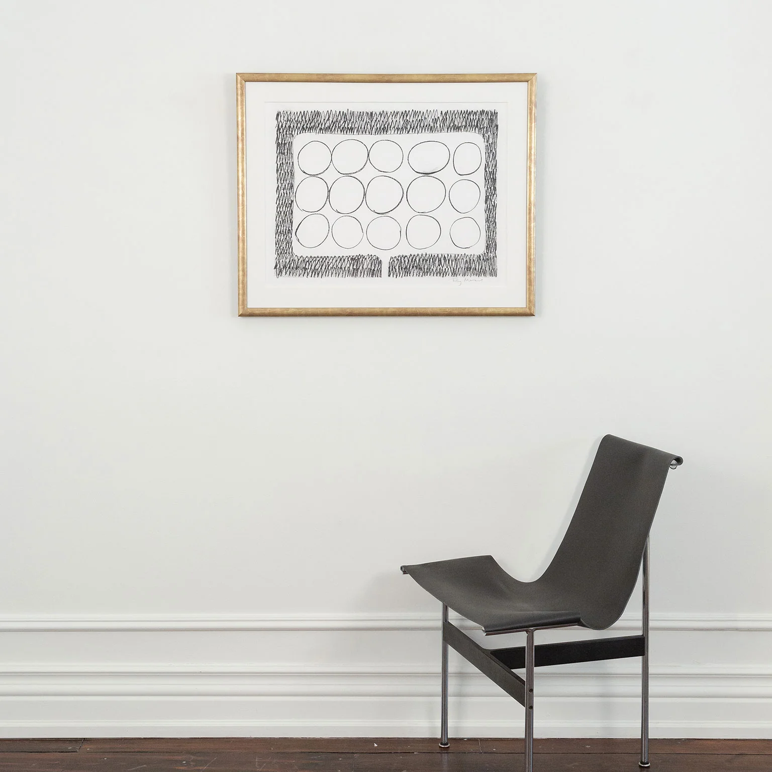 RAY MEAD "UNTITLED" CHARCOAL ON PAPER, c.1980s - Image 10