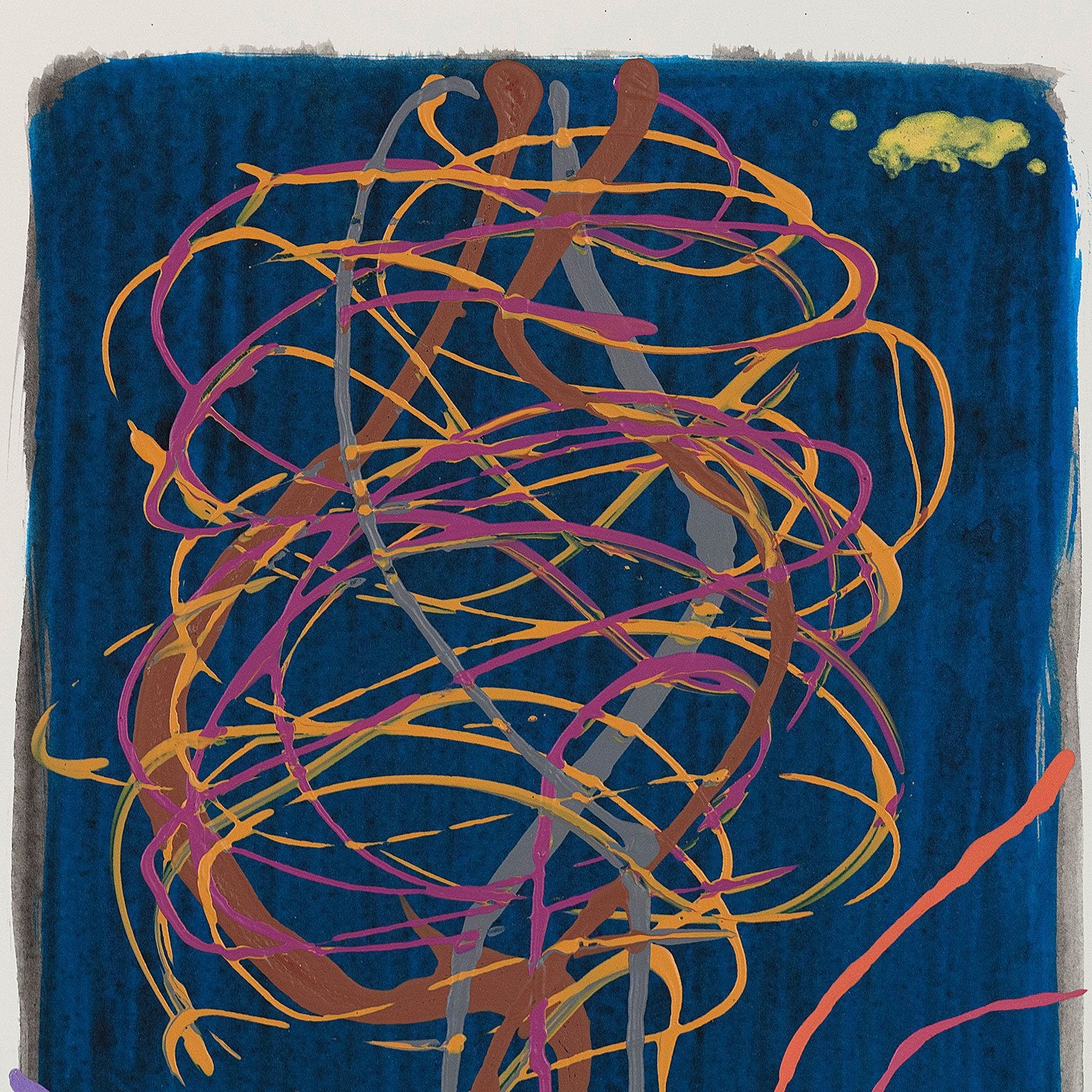 DAN CHRISTENSEN "UNTITLED (BLUE BACK)", 2005 - Image 5