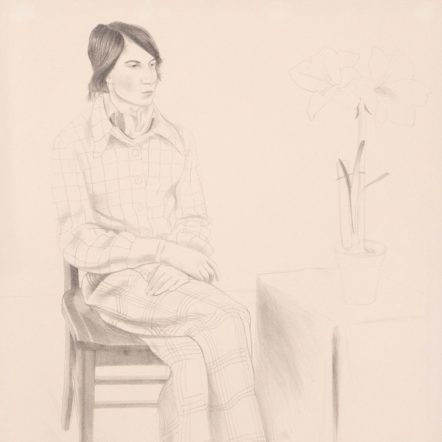 DAVID HOCKNEY "YVES-MARIE HERVÉ" LITHOGRAPH, 1974 - Image 9