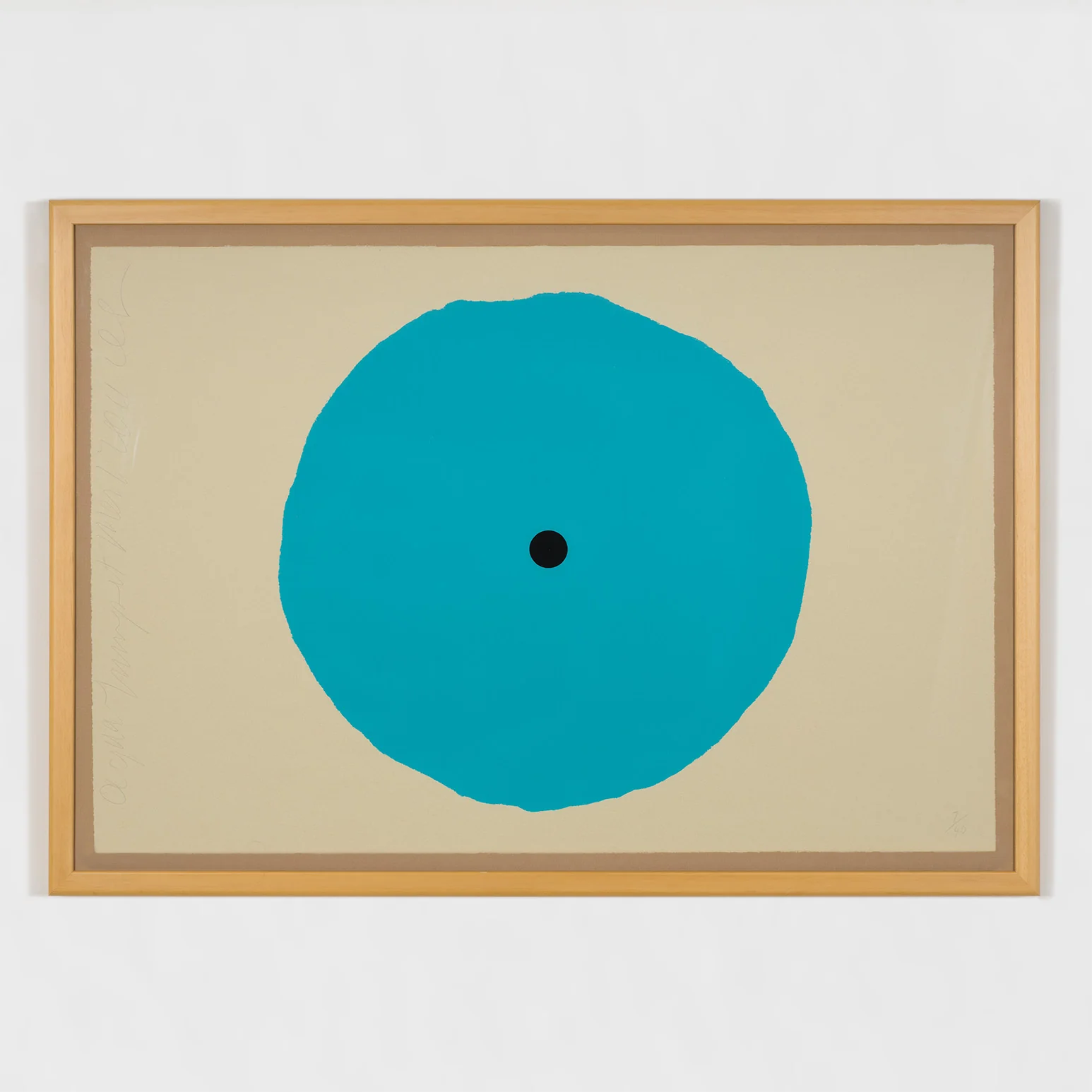 DONALD SULTAN "AQUA TRUMPET" SCREENPRINT, 2011 - Image 2