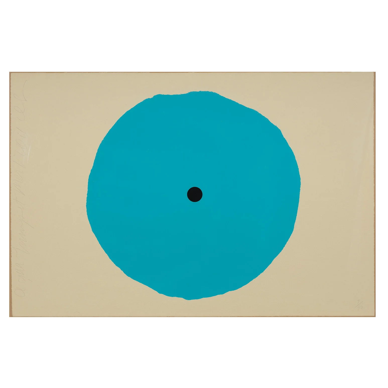 DONALD SULTAN "AQUA TRUMPET" SCREENPRINT, 2011 - Image 3