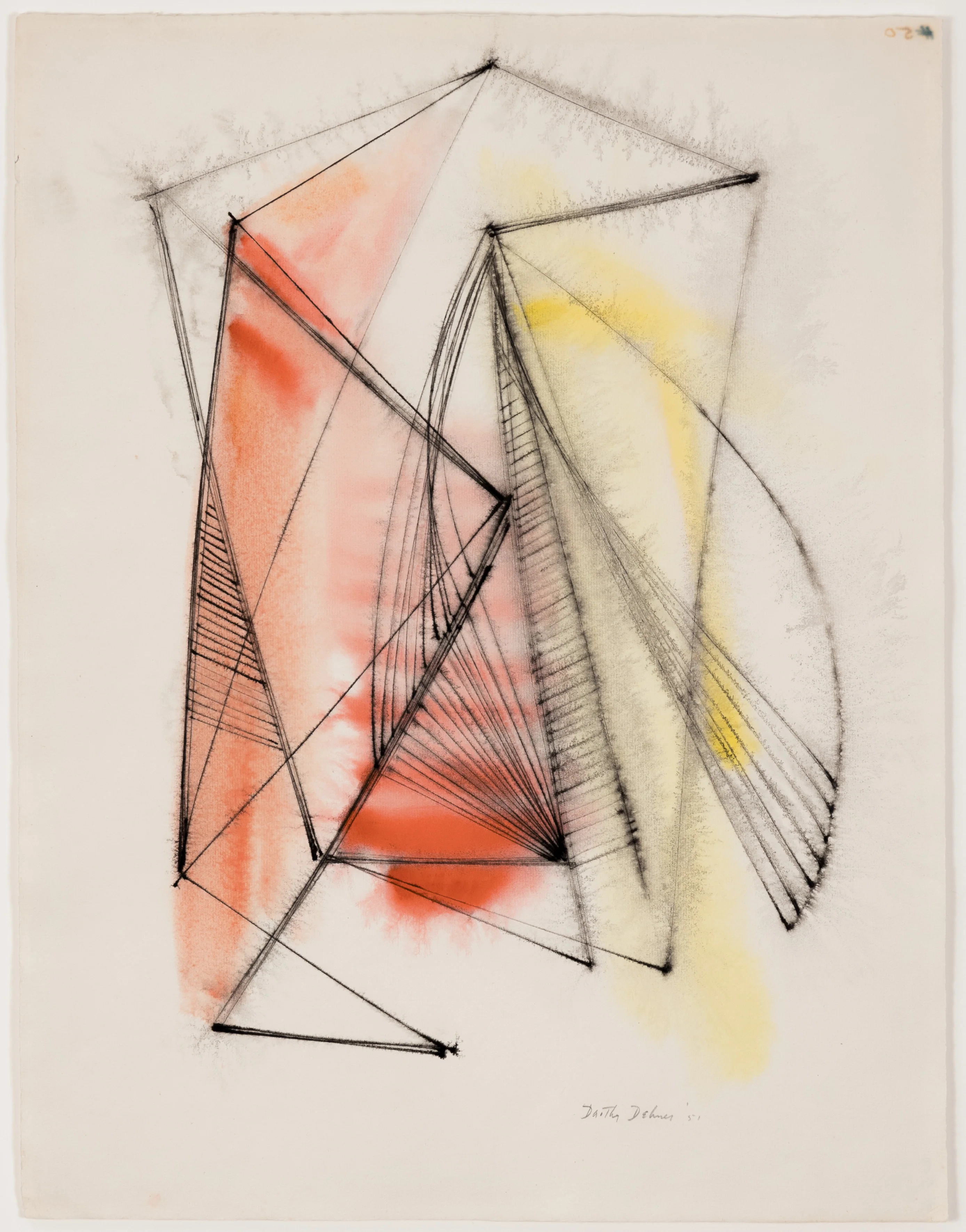DOROTHY DEHNER “AFFINITIES” INK AND WATERCOLOR, 1951 - Image 12
