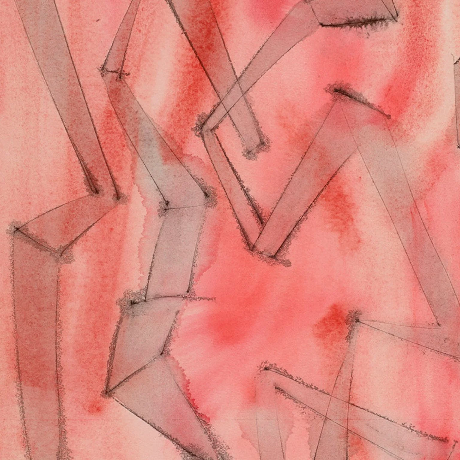 DOROTHY DEHNER “ANGULAR RHYTHM” INK AND WATERCOLOR, 1951 - Image 5