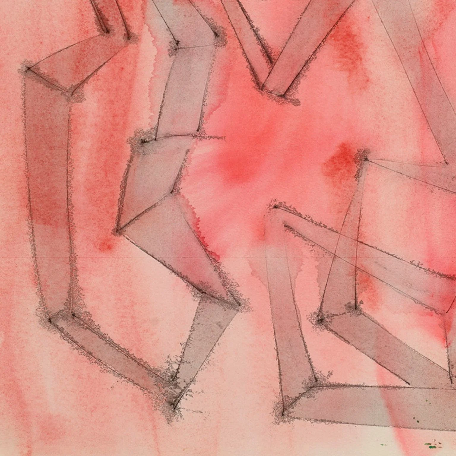 DOROTHY DEHNER “ANGULAR RHYTHM” INK AND WATERCOLOR, 1951 - Image 6