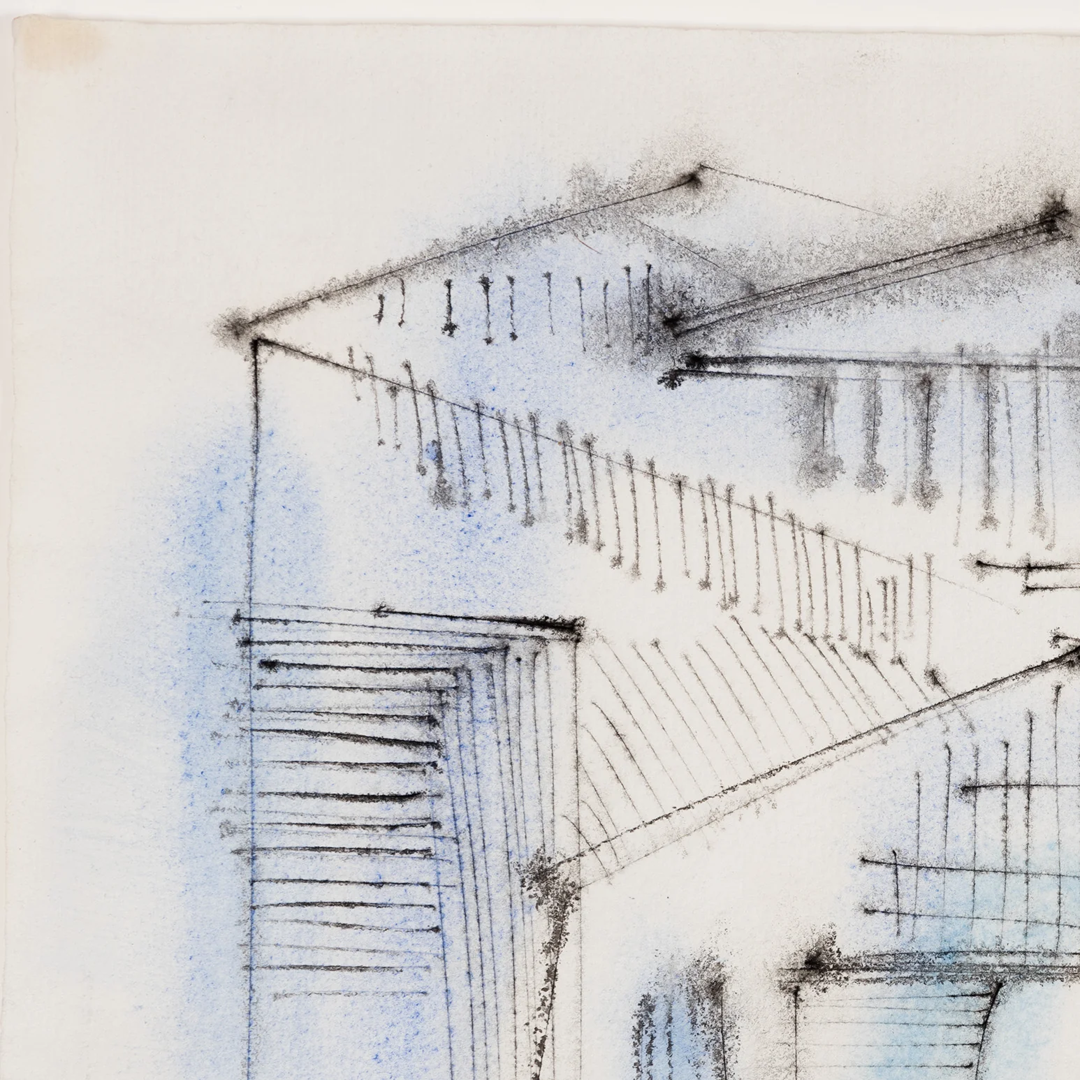 DOROTHY DEHNER “ATHENS” INK AND WATERCOLOR, 1955 - Image 3