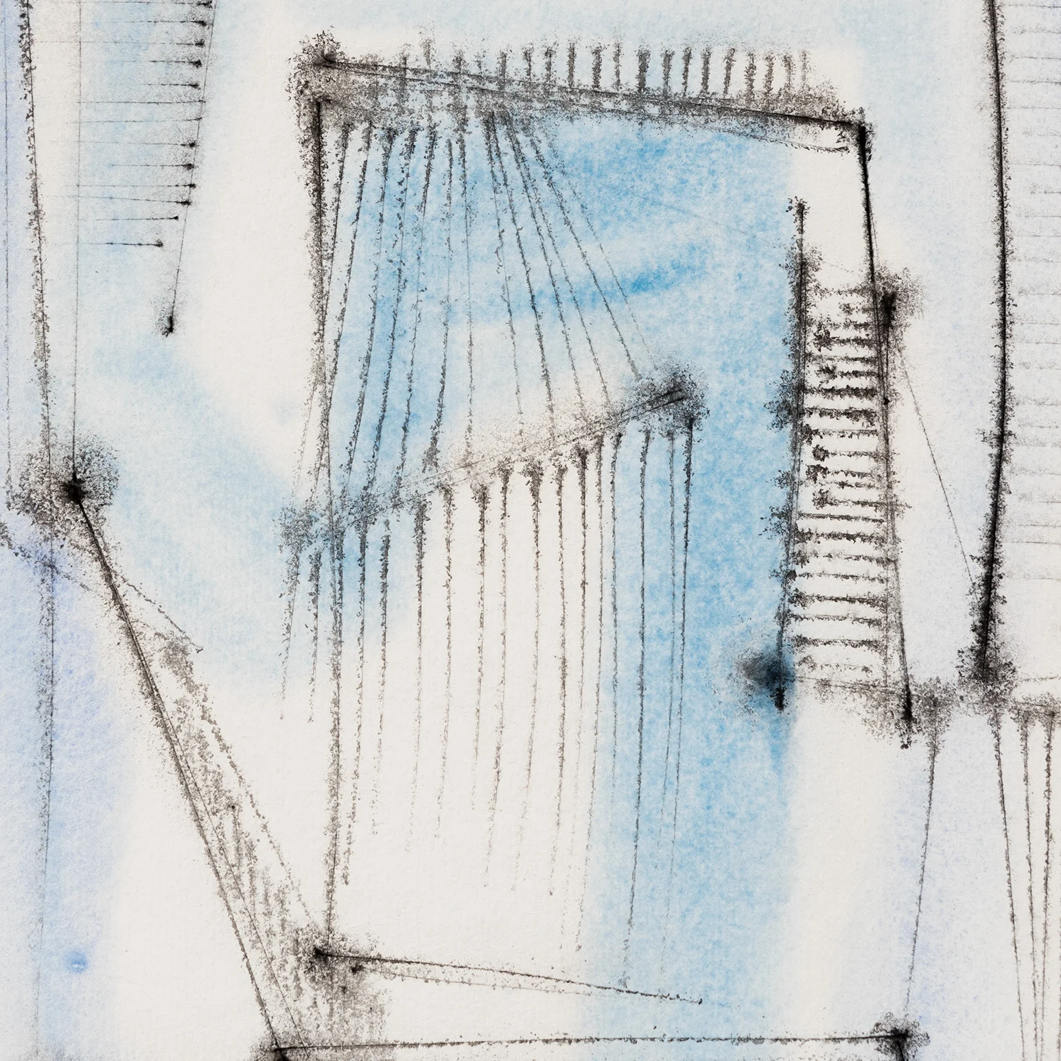 DOROTHY DEHNER “ATHENS” INK AND WATERCOLOR, 1955 - Image 6