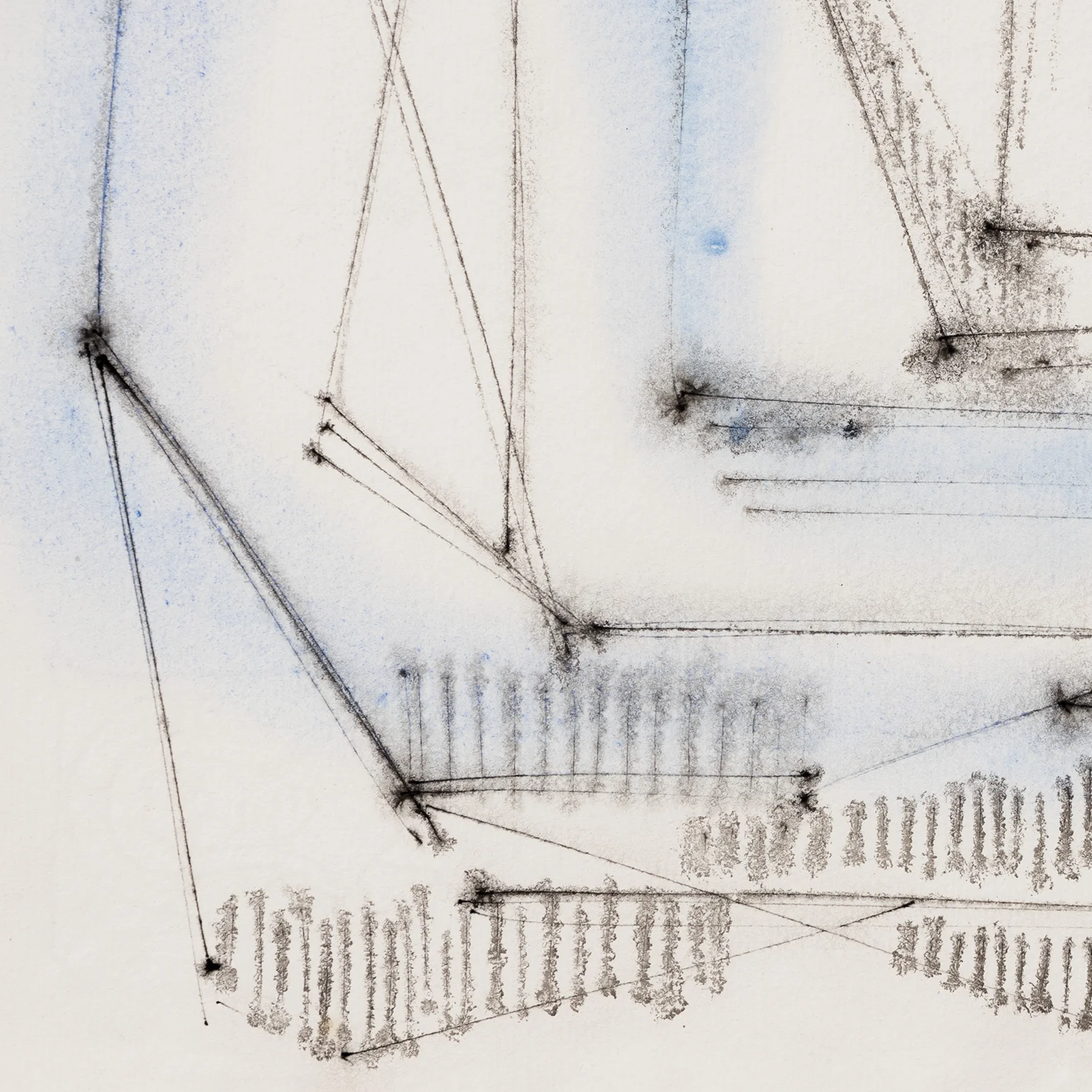 DOROTHY DEHNER “ATHENS” INK AND WATERCOLOR, 1955 - Image 7