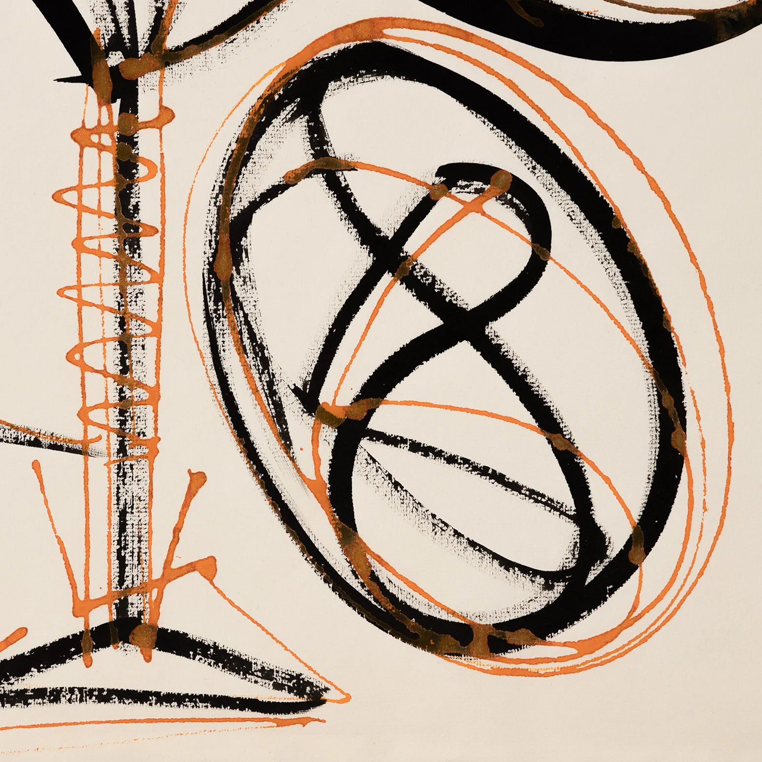 DOROTHY DEHNER “BICEP” INK AND WATERCOLOR, 1954 - Image 5