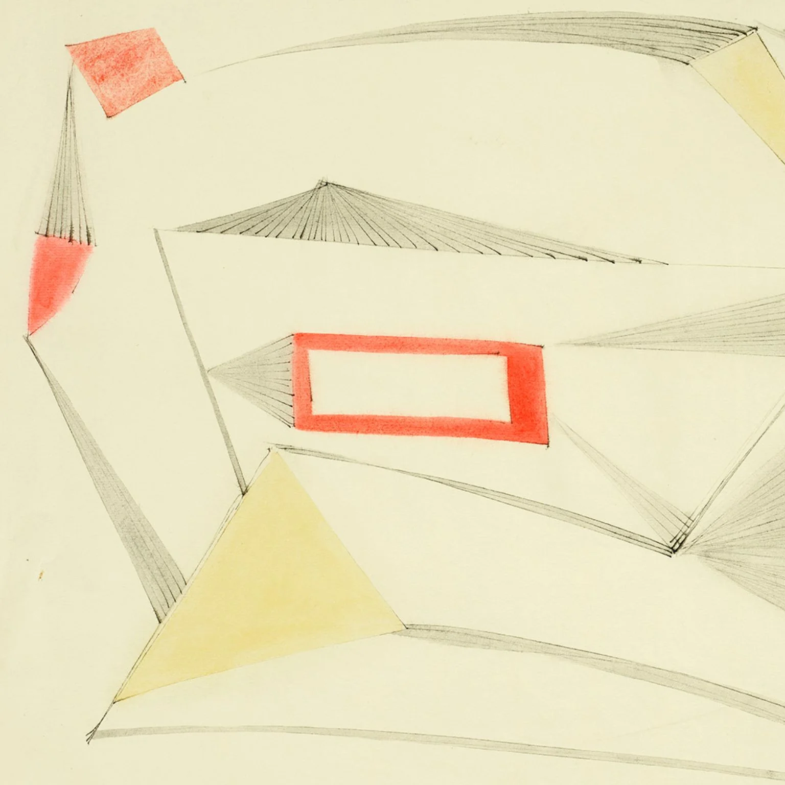 DOROTHY DEHNER “BREEZE (FIRE ISLAND)” INK AND WATERCOLOR, 1951 - Image 5