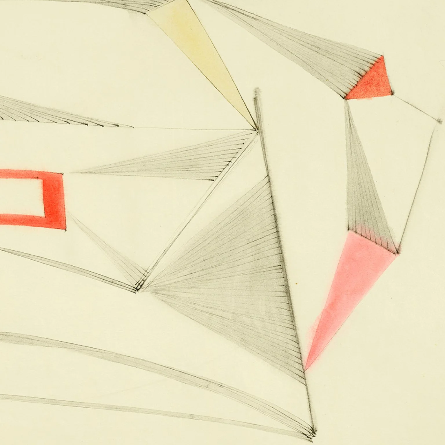 DOROTHY DEHNER “BREEZE (FIRE ISLAND)” INK AND WATERCOLOR, 1951 - Image 6
