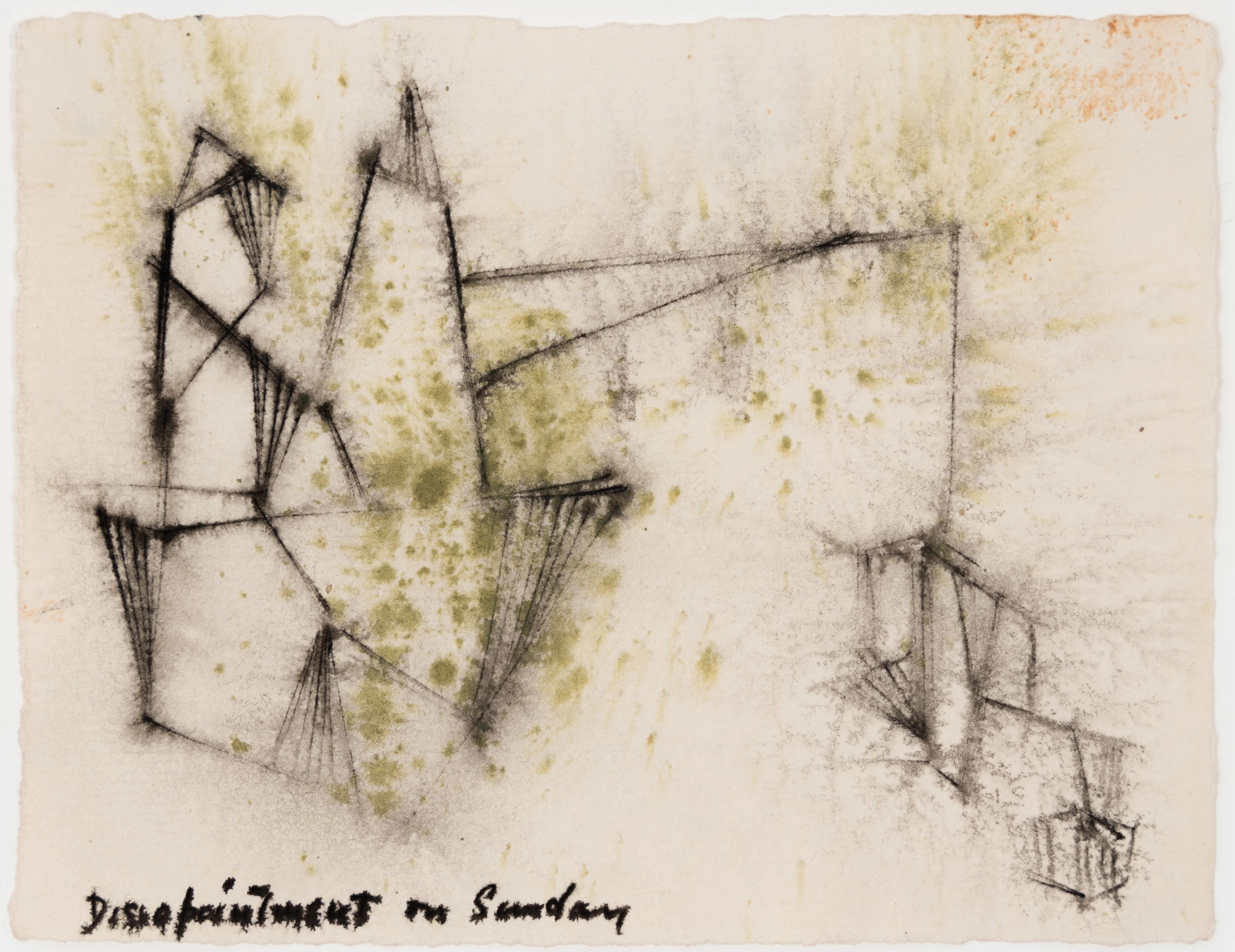DOROTHY DEHNER “DISAPPOINTMENT ON SUNDAY” INK AND WATERCOLOR, 1950 - Image 12