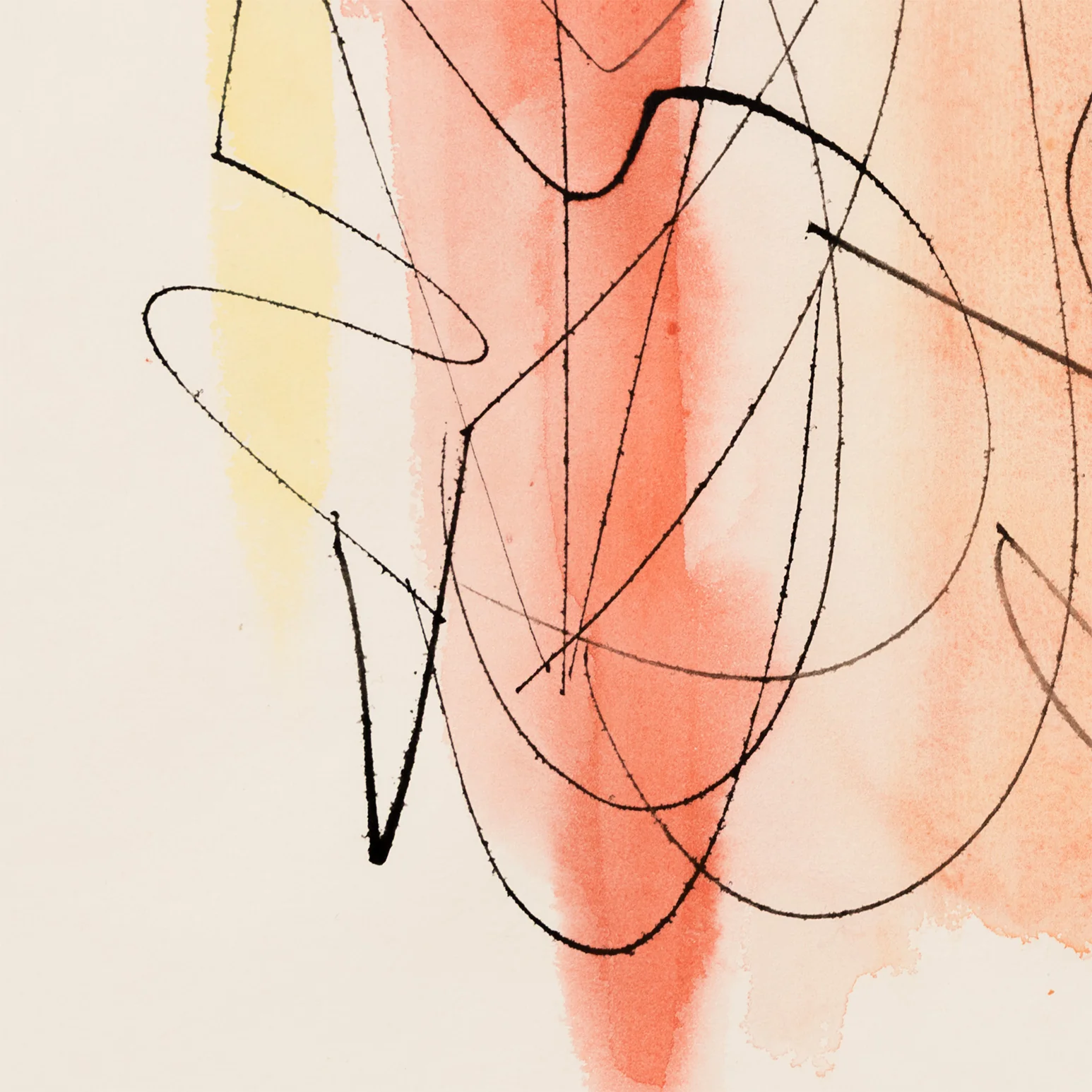 DOROTHY DEHNER “THREE FIGURES” INK AND WATERCOLOR, 1953 - Image 7
