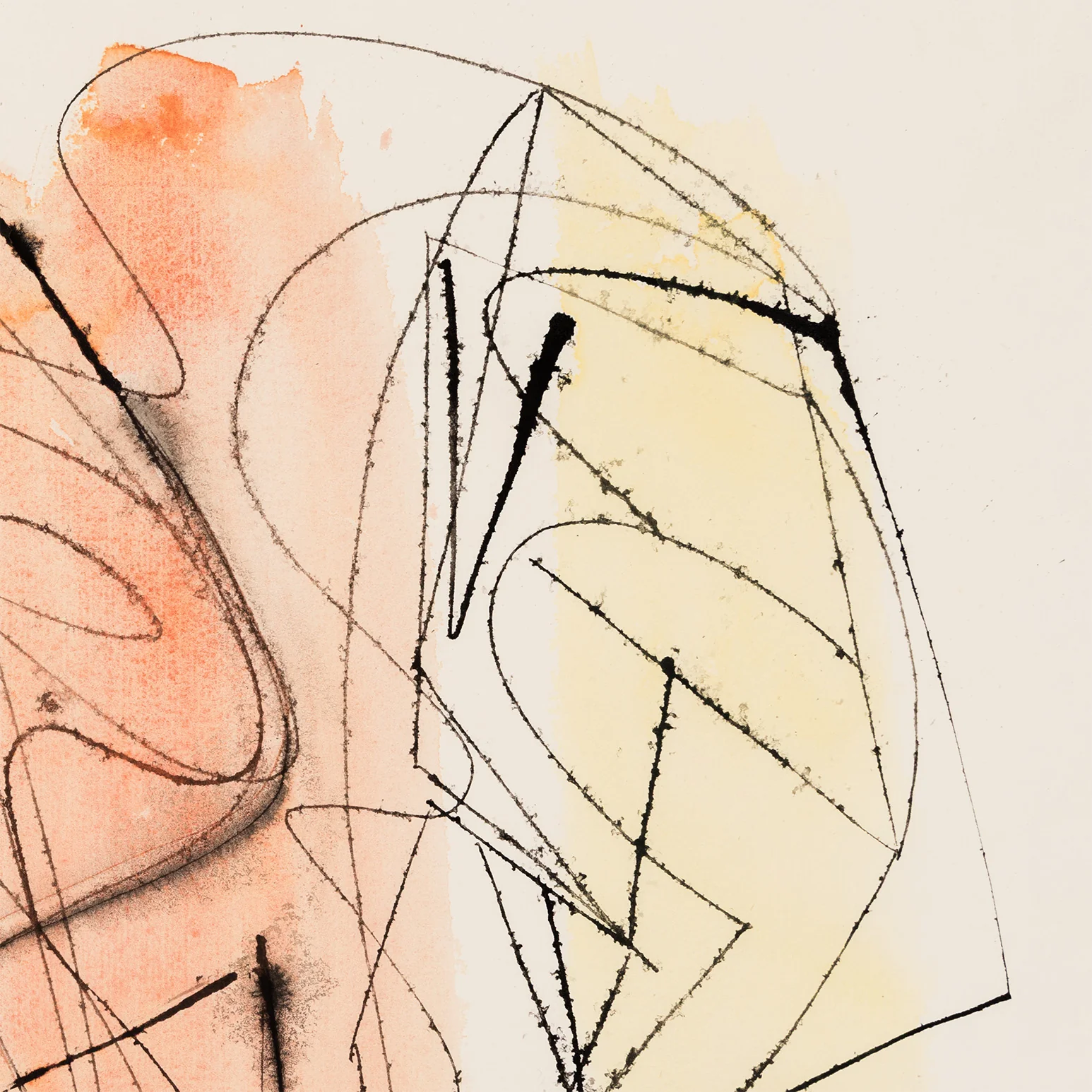 DOROTHY DEHNER “THREE FIGURES” INK AND WATERCOLOR, 1953 - Image 9