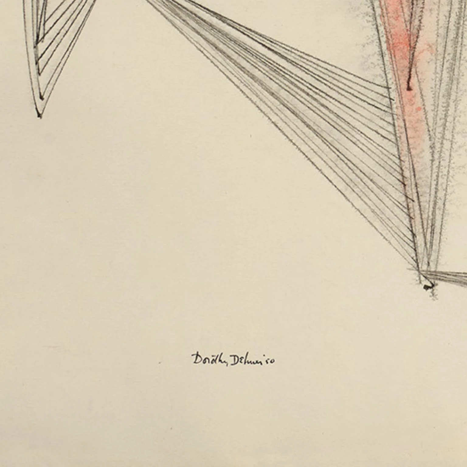 DOROTHY DEHNER “UNTITLED - MARTEN” INK AND WATERCOLOR, 1950 - Image 3