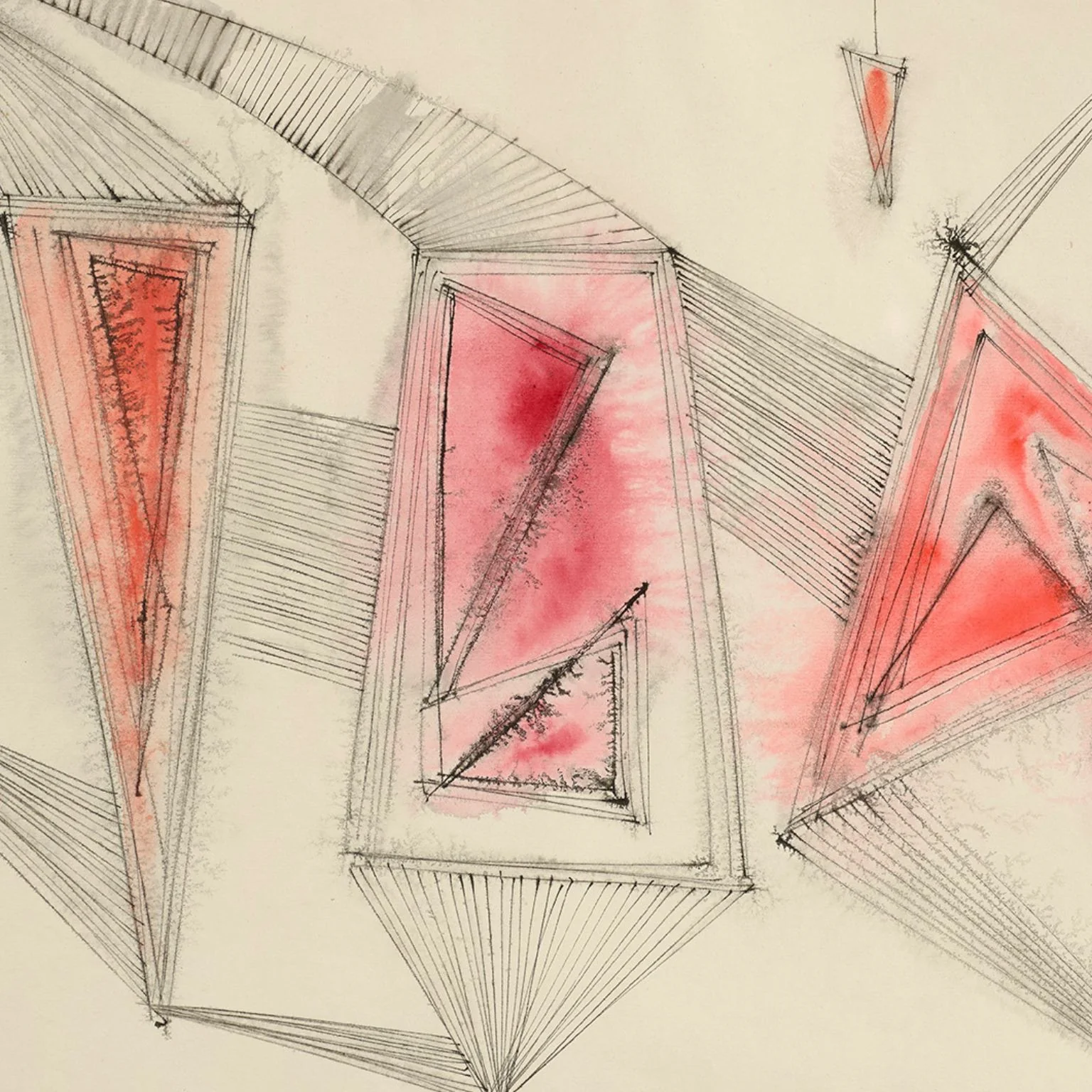 DOROTHY DEHNER “UNTITLED - MARTEN” INK AND WATERCOLOR, 1950 - Image 4