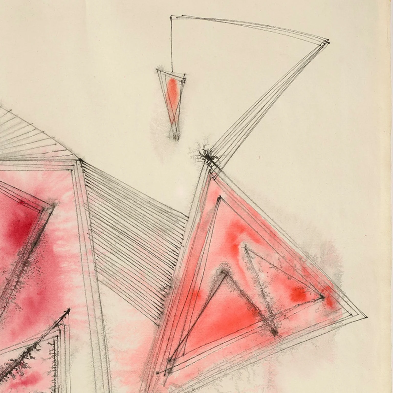 DOROTHY DEHNER “UNTITLED - MARTEN” INK AND WATERCOLOR, 1950 - Image 5