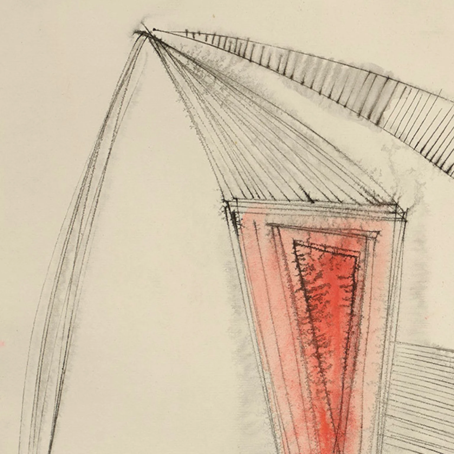 DOROTHY DEHNER “UNTITLED - MARTEN” INK AND WATERCOLOR, 1950 - Image 6