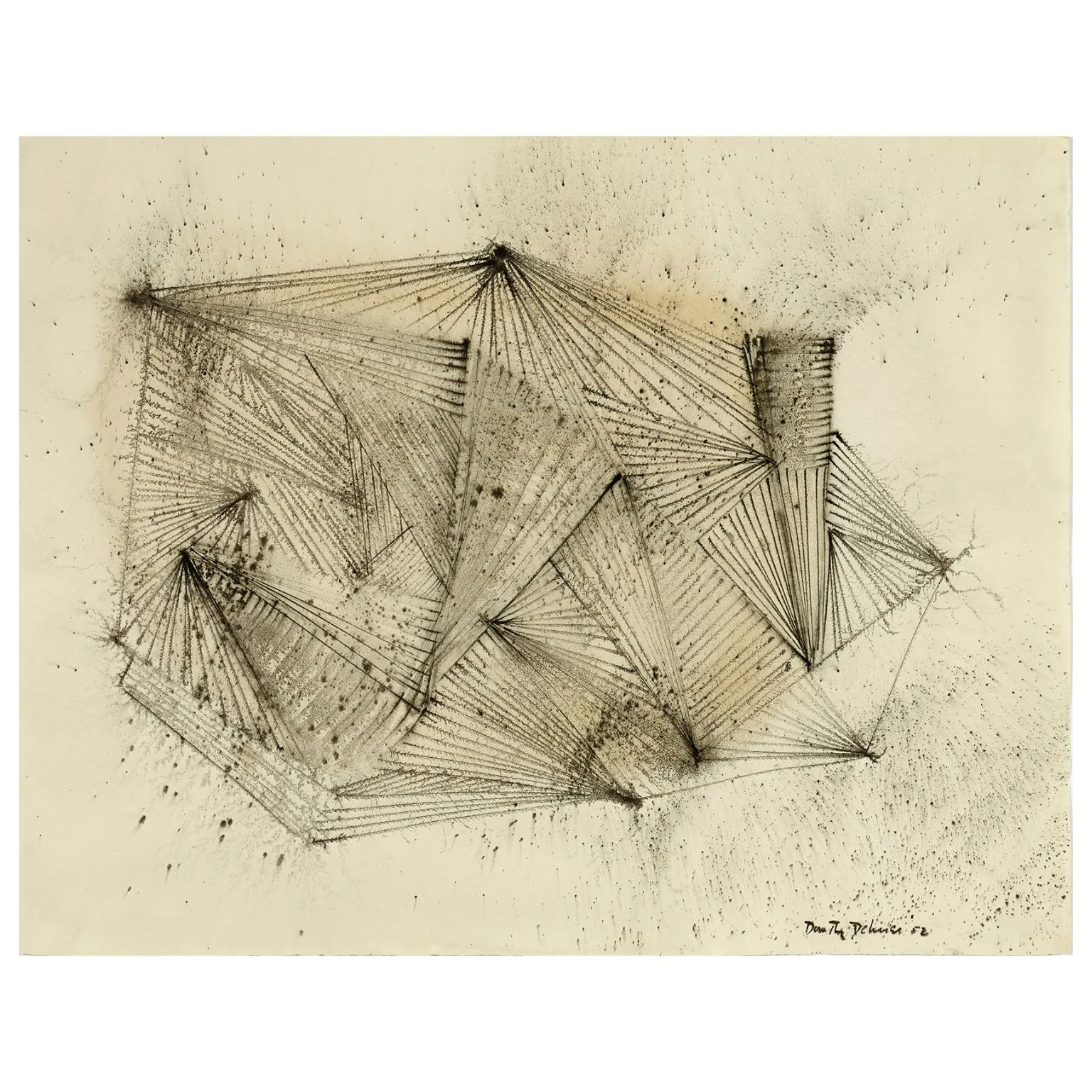 DOROTHY DEHNER “UNTITLED” INK AND CHARCOAL, 1952 - Image 3