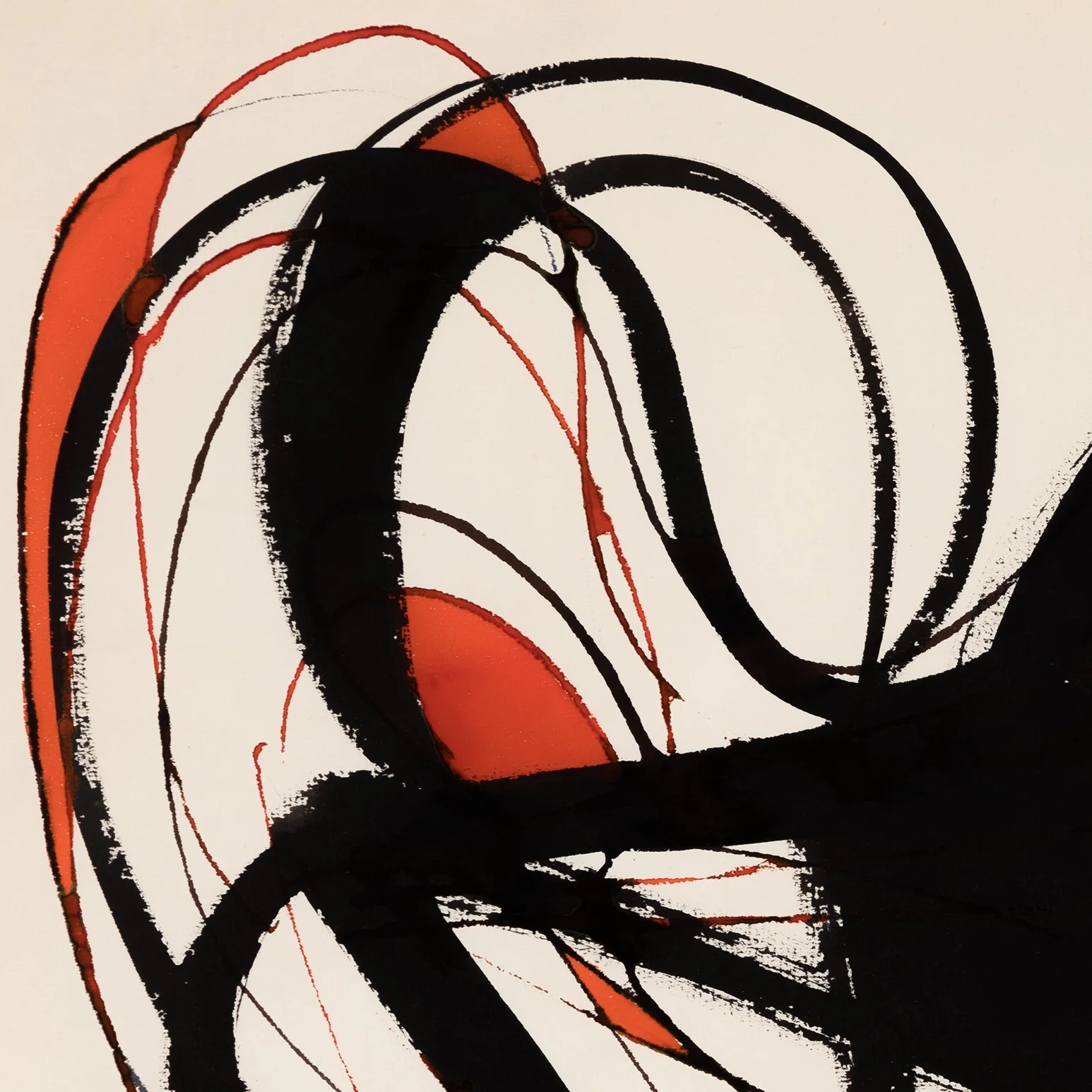 DOROTHY DEHNER “WOMAN IN A TANTRUM” INK AND WATERCOLOR, 1954 - Image 4