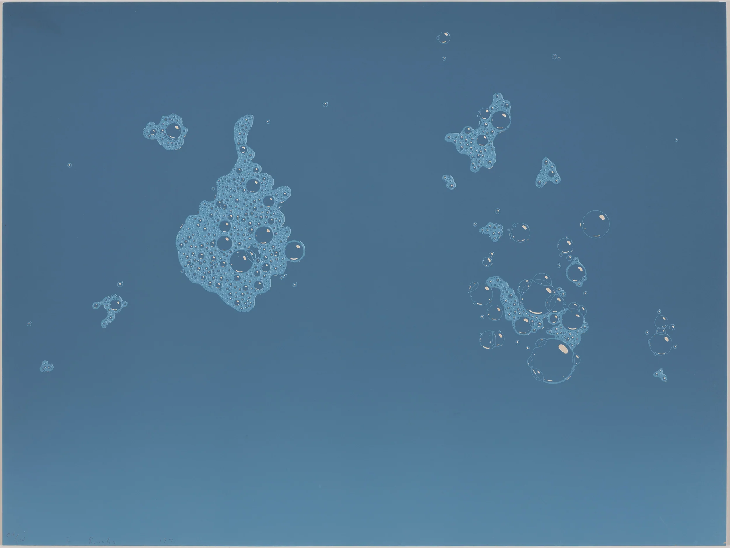 ED RUSCHA "BLUE SUDS" SCREENPRINT, 1971 - Image 15