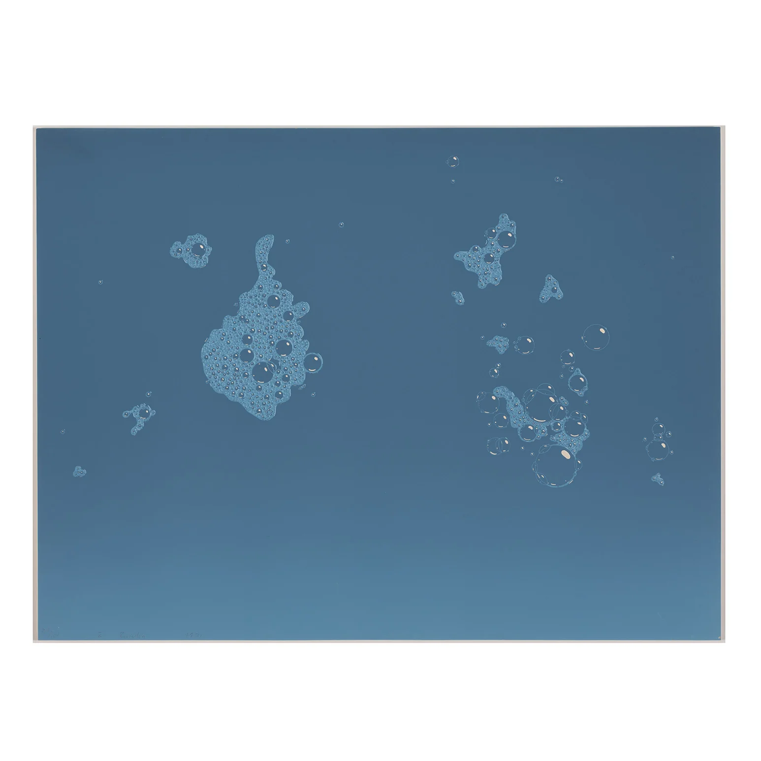 ED RUSCHA "BLUE SUDS" SCREENPRINT, 1971 - Image 3