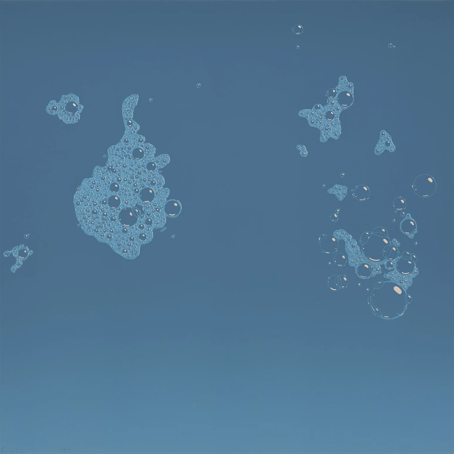 ED RUSCHA "BLUE SUDS" SCREENPRINT, 1971 - Image 5