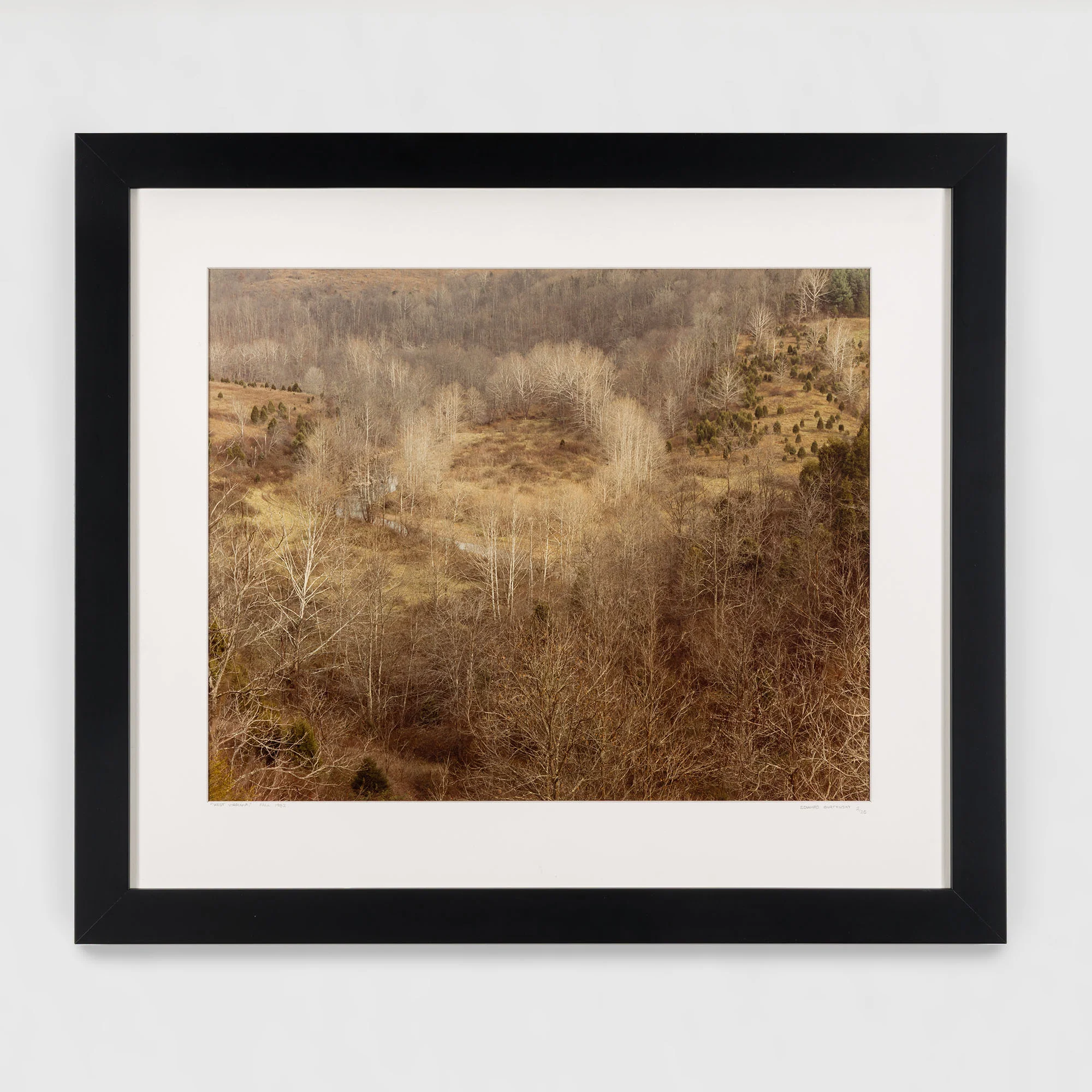 EDWARD BURTYNSKY "CIRCLE, WEST VIRGINIA, FALL 1982" - Image 2