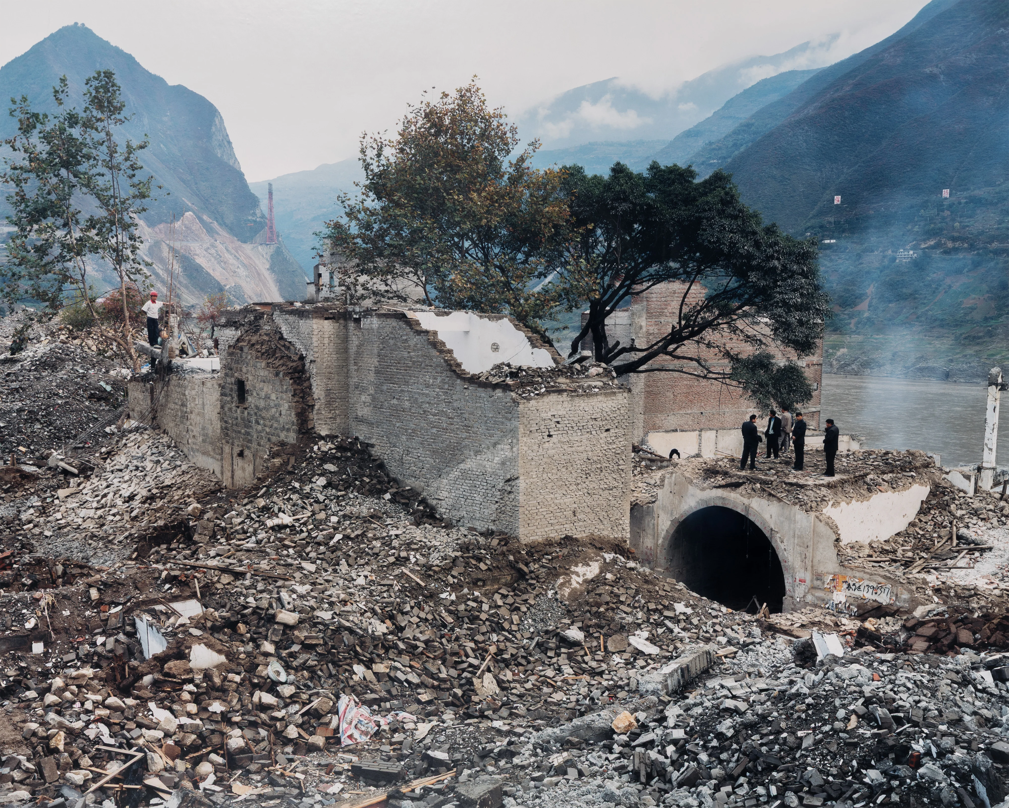 EDWARD BURTYNSKY "WUSHAN #11, THREE GORGES DAM PROJECT" 2002 - Image 14