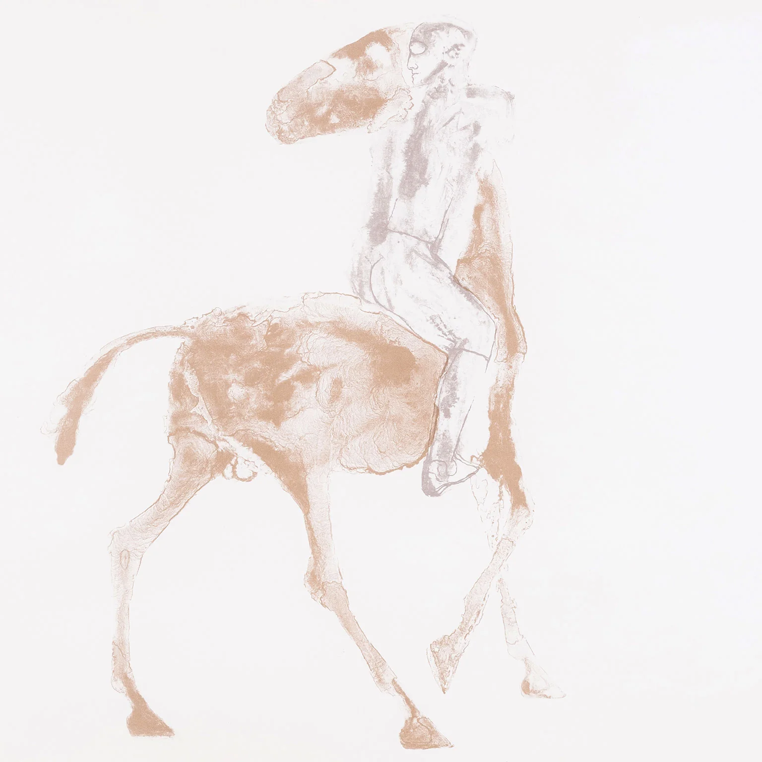 ELISABETH FRINK "HORSE AND RIDER II" LITHOGRAPH, 1970 - Image 5